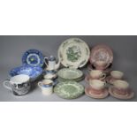 A Collection of Various Transfer Printed Ceramics to Include Pink Transfer Teaset to Comprise Six