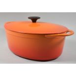 A Lidded Le Creuset Oval Cooking Pan, No.14