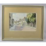 A Framed Watercolour, "St. Pauls Street, Stamford '81" by Cyril Mayes