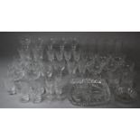 A Collection of Various Good Quality Cut Glass to Include Wines, Sundae Dishes, Brandy Balloons,