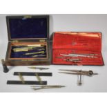 A Collection of Various Vintage Drawing Instruments