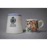 A 1937 Coronation of King George and Queen Elizabeth Tankard by Myott & Sons Designed by Laura
