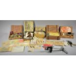 A Collection of Vintage Fly Tying Equipment, Vintage Tins etc