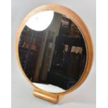 A 1970's Circular Free Standing Dressing Table Mirror, 50cm Diameter