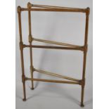 A Late 19th Century Two Fold Towel Rail, Each Section 53cm Wide and 87.5cm High