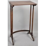 A 19th Century Mahogany Occasional Table on Turned Supports, 41.5cm Wide (Originally Part of a Nest)