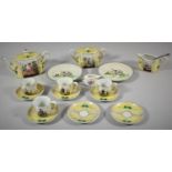 A Collection of Various Mid 20th Continental Doll's China Tea Wares