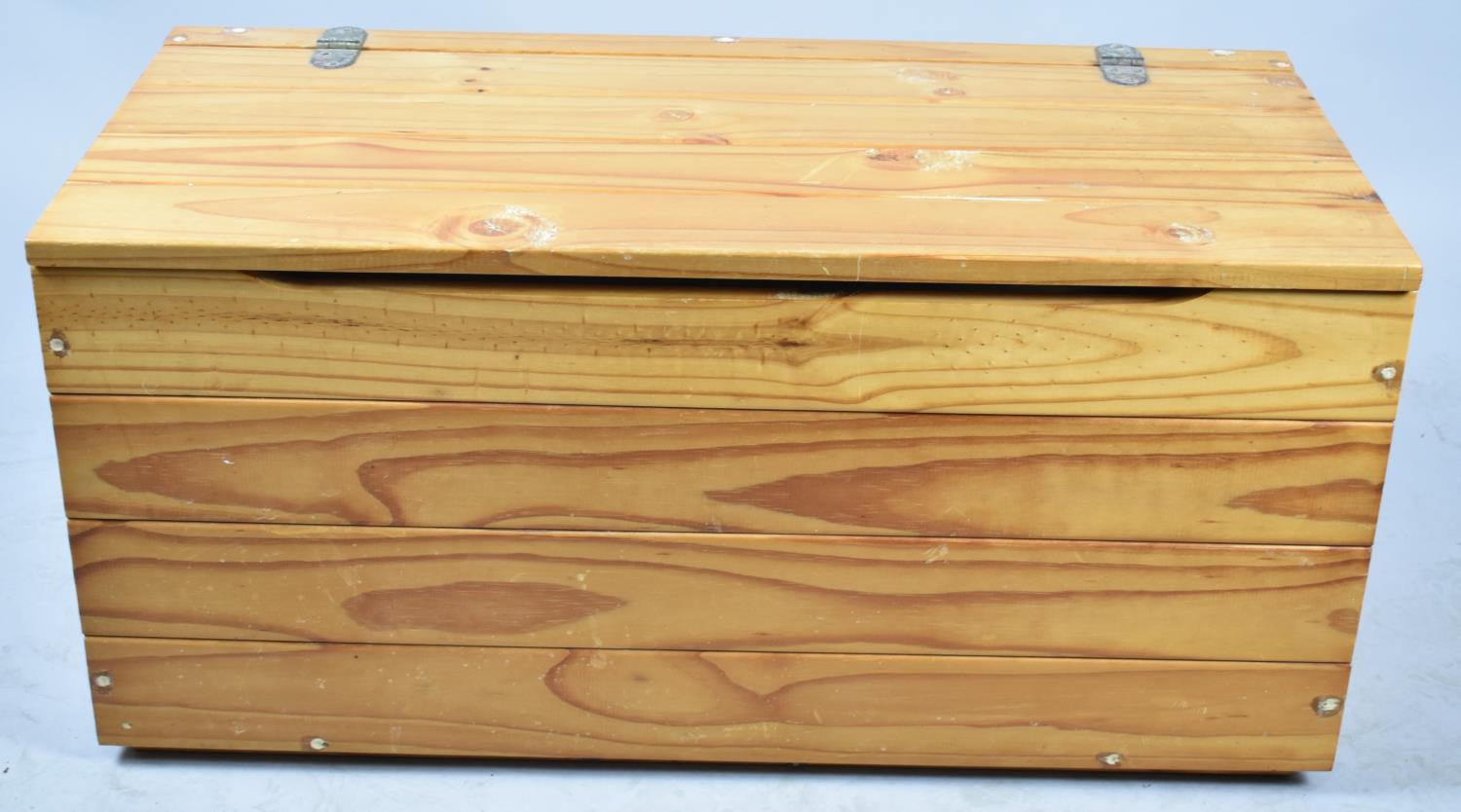 A Modern Pine Storage or Toy Box, 80cm Long