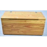 A Modern Pine Storage or Toy Box, 80cm Long