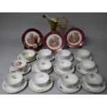 A Collection of Various Continental Ceramics to Include Jug, Limoges Miniature Ewer and Three Plates