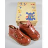 A Pair of French Child's Leather Shoes by Myco