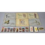 A Collection of Vintage Cigarette Card Albums and Contents Together with Loose Cigarette Cards