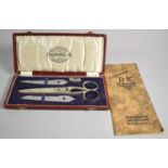 A Cased Set of Eversever D-B Scissors with Detachable Blades, Original Box and Instruction Booklet