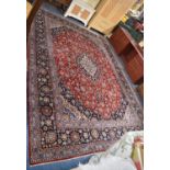 A Very Good Quality Handmade Keshan Carpet Square, 381x285cm