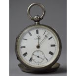 A Silver Pocket Watch with Chester Hallmark, Movement Signed for D Jones Lampeter