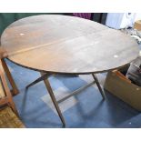 A Vintage Folding Circular Garden Table, 116cm Diameter