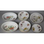 A Collection of Thirteen Pieces of Royal Worcester Evesham to Include Two Oval to Tableware Bowls,