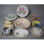 A Collection of Ceramics to Include Royal Winton "Welsh Characters" Butter Dish and Cover, Various