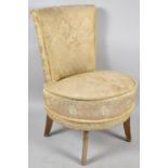 A 1950's Upholstered Ladies Nursing Chair with Circular Seat