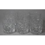 A Set of Six Stuart Crystal Cheltenham Pattern Double Old Fashioned Tumblers