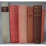 A Collection of Six Books Relating to Military to Include 1914 Edition of Prelude to Victory by