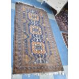 A Vintage Afghan Herat Belouche Patterned Rug, 198x105cm