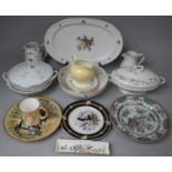 A Collection of Various Ceramics to Include Limoges Haviland Tureen with Rope Stylised Handles on