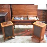A Mid 20th Century Dynatron Music Centre with Goldring G102 Belt Driven Turntable, Radio and