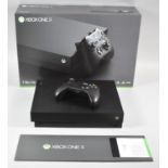 A Boxed Xbox One X, One TB, 4k Blu-Ray HDR