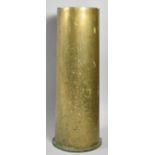 A Large Brass Shell Case, 39.5cm high