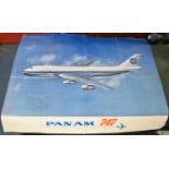 A Vintage Poster for Pan Am 747, 110cm wide