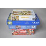 Three Jigsaw Puzzles and a Logo Board Game