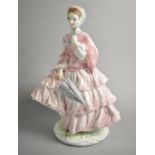 A Victorian and Albert Museum Figure, Walking Out Dresses of the 19th Century, 1855 - The Crinoline
