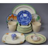 A Collection of Early/Mid 20th Century Ceramics to Include Two Hand Painted Hancock's Ivory Ware