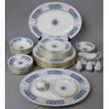 A Coalport Revelry Part Dinner Service to Comprise Eight Small Plates, Seven Large Plates, Two