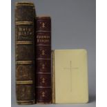 A Collection of Three Prayer Books to 1866 Brass Mounted Holy Bible (AF), 1853 Common Prayer and