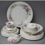 A Part Set of Royal Doulton Arcadia Dinnerwares to Comprise Large Bowl, Serving Plate, Six Large