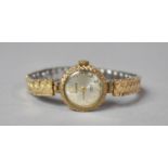 A Ladies Everight 9 Carat Gold Dress Watch with Expandable Bracelet