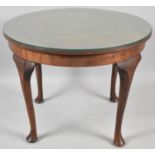 A Mid 20th Century Circular Topped Coffee Table on Four Cabriole Supports, 60cm Diameter