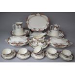 A Crown Ducal Art Deco Part Dinner and Teaservice to Comprise Two Lidded Tureens, Two Platters of