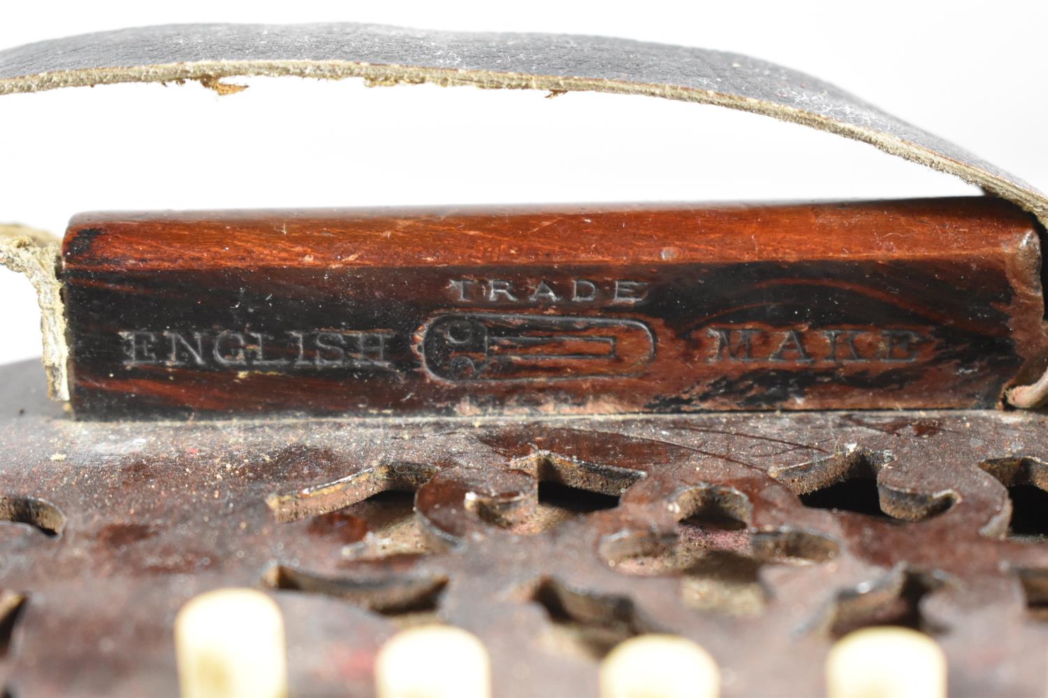 A Late 19th/Early 20th Century Mahogany Cased Barnett Samuel & Sons Hexagonal Concertina, Wooden - Image 2 of 4