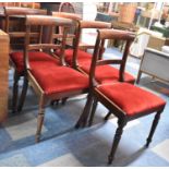 A Set of Five 19th Century Bar Backed Mahogany Dining Chairs