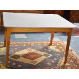 A Mid 20th Century Formica Topped Kitchen Table, 121cm x 80cm