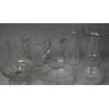 A Collection of Glassware to Comprise Jugs, Bowls etc