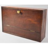 A Late 19th/Early 20th Century Wall Hanging Mahogany Box with Pull Down Front, 40cm wide