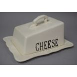 A Masons Cream Ware Cheese Dish and Cover