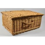 A Small Wicker Picnic Basket, 43cm wide