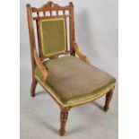 An Edwardian Upholstered Ladies Nursing Chair