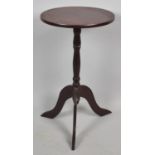 A Reproduction Circular Topped Tripod Wine Table, Legs Glued, 30cm Diameter