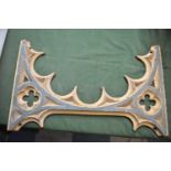 A Cast Metal Gothic Revival Window Arch, 56cm Wide